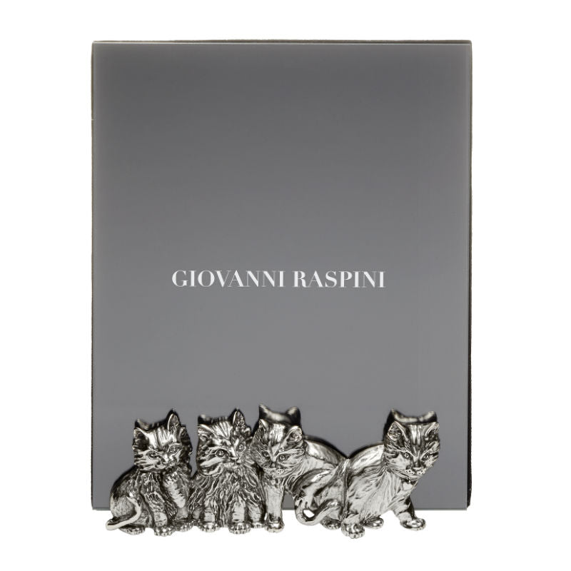 Giovanni Raspini Gatti Glass 16x20см. Бронзовый белый B0364