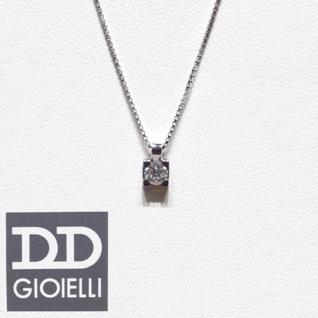 Davite & Delucchi girocollo Punto Luce oro 18kt diamante 0,14ct CLN10139-14 - Gioielleria Capodagli