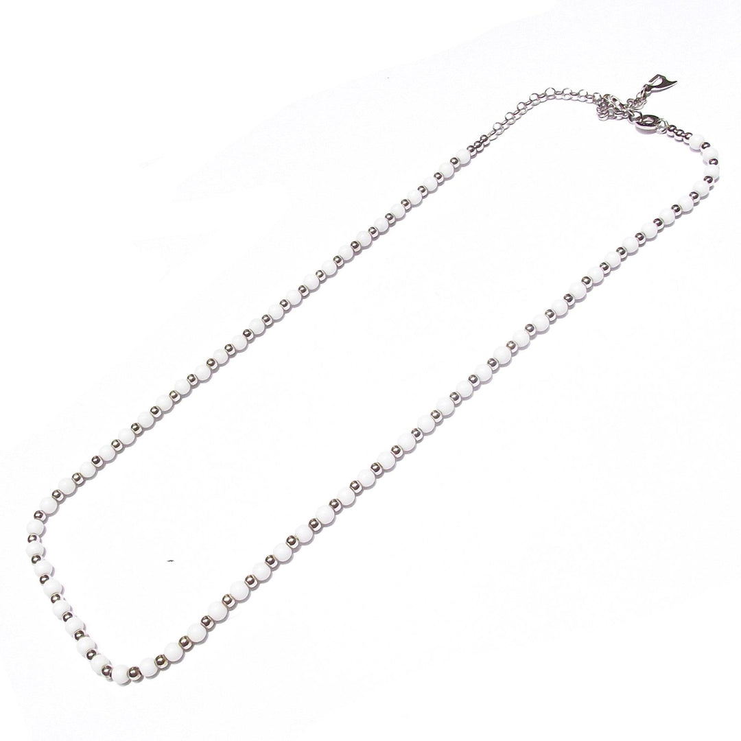 Design Argento collana argento 925 e agata bianca DA 021.CL.B - Gioielleria Capodagli