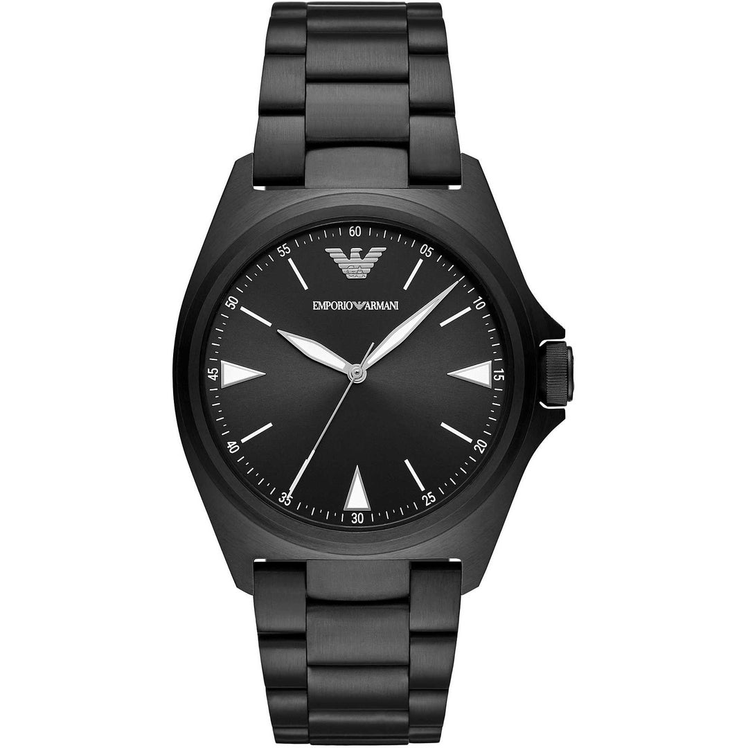 Emporio Armani orologio uomo Nicola solo tempo acciaio nero AR11257 - Gioielleria Capodagli