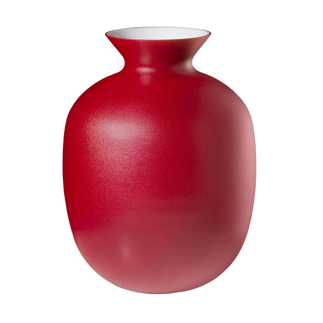 Ivv vaso Rialto Medio H.24cm decoro amaranto de' medici 8568.3 - Capodagli 1937