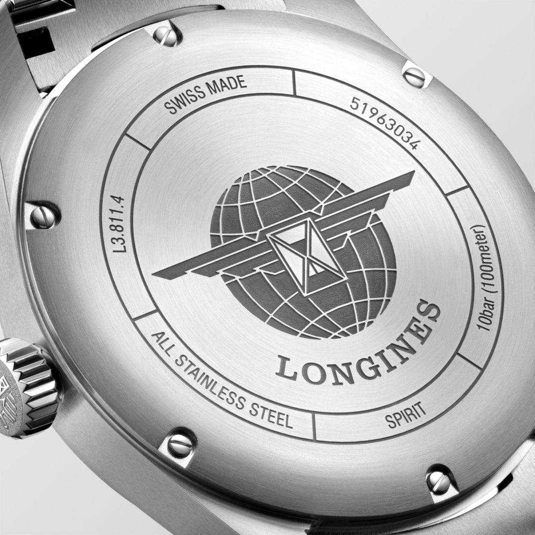 Longines orologio Longines Spirit 42mm argento automatico acciaio L3.811.4.73.6 - Capodagli 1937