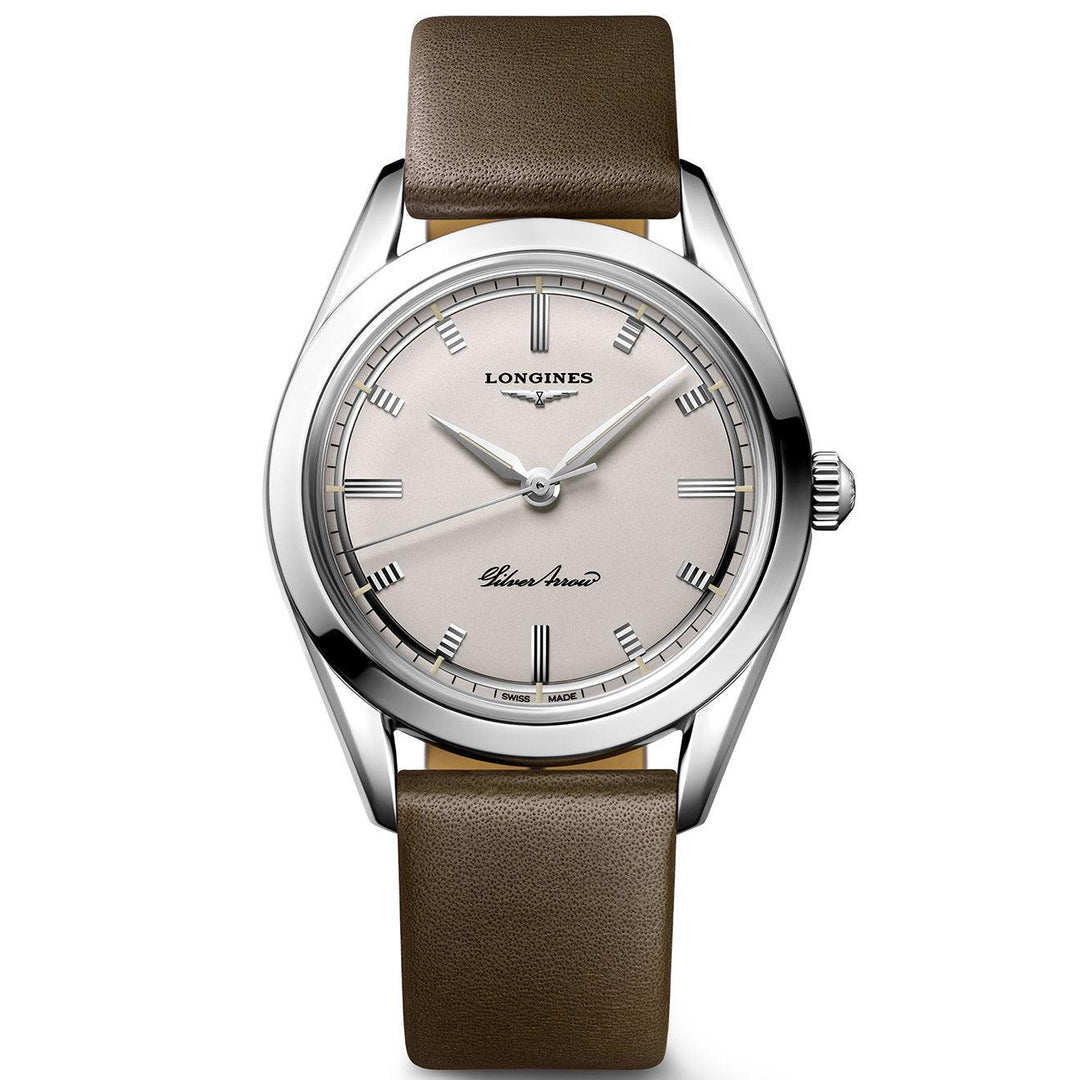 Longines orologio Silver Arrow 38,5mm argento automatico acciaio L2.834.4.72.2 - Capodagli 1937