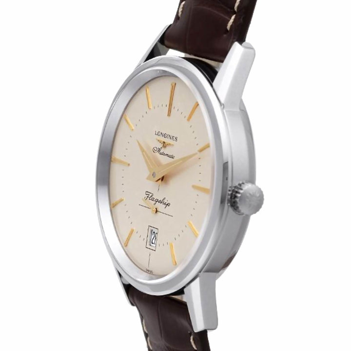 Longines orologio uomo Flaghsip Heritage 38,5mm automatico acciaio L4.795.4.78.2 - Gioielleria Capodagli