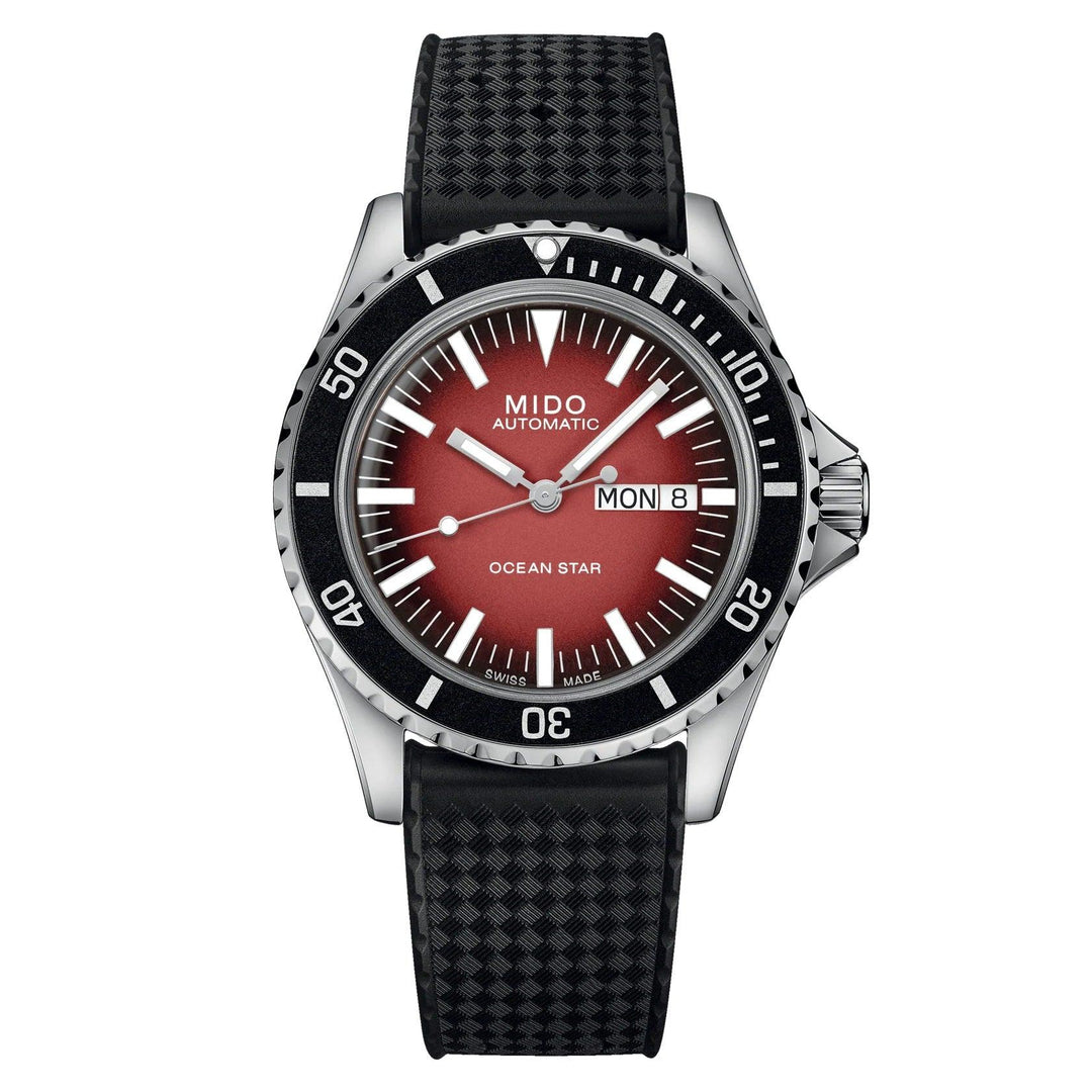 Mido orologio Ocean Star Tribute Gradient 40mm rosso automatico acciaio M026.830.17.421.00 - Capodagli 1937