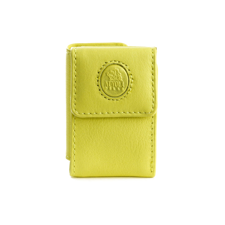Nuvola Leather Мини-кошелек с кошельком из натуральной кожи для мужчин с застежкой-молнией и держателем банкнот