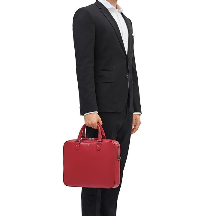 Montblanc borsa portadocumenti sottile Sartorial rosso 116759 - Gioielleria Capodagli