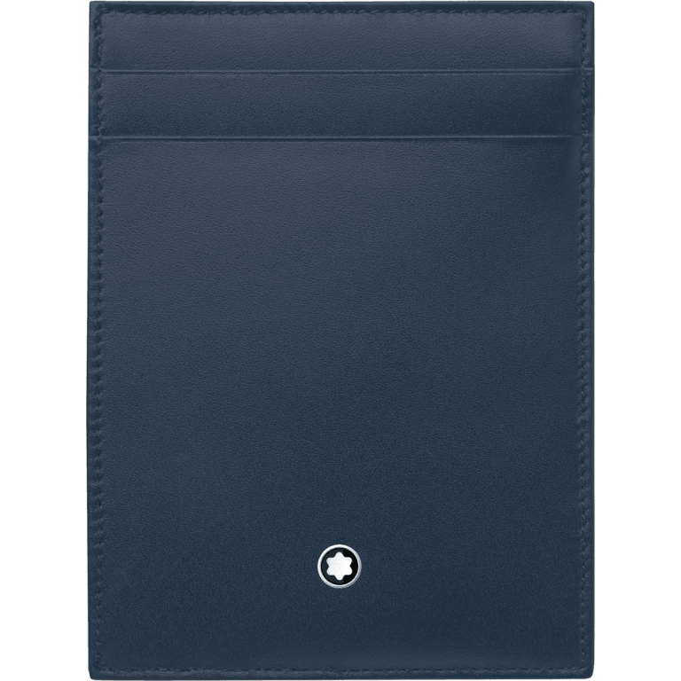 Montblanc custodia tascabile 4 scomparti con portadocumento Meisterstück blu navy 118311 - Gioielleria Capodagli