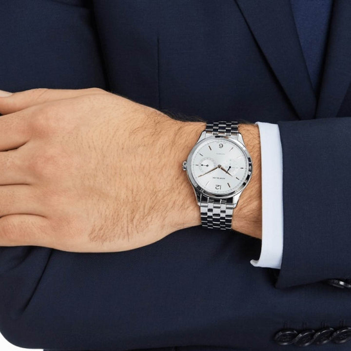 Montblanc orologio Heritage Chronometrie 40mm argento automatico acciaio 114873 - Gioielleria Capodagli