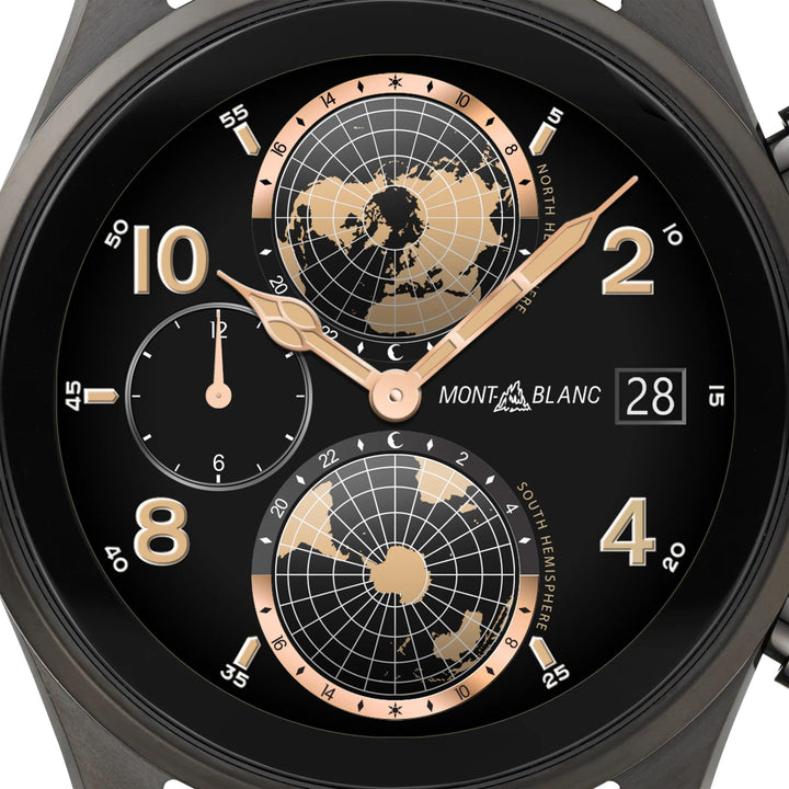 Montblanc orologio smartwatch Summit 3 42mm titanio e cinturino in caucciù 129267 - Capodagli 1937