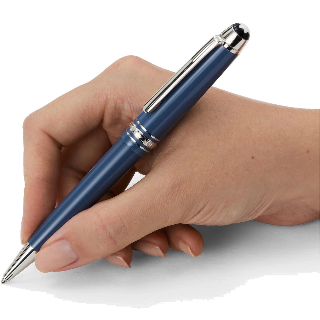 Montblanc penna a sfera Meisterstück Glacier Midsize blu 129395 - Capodagli 1937