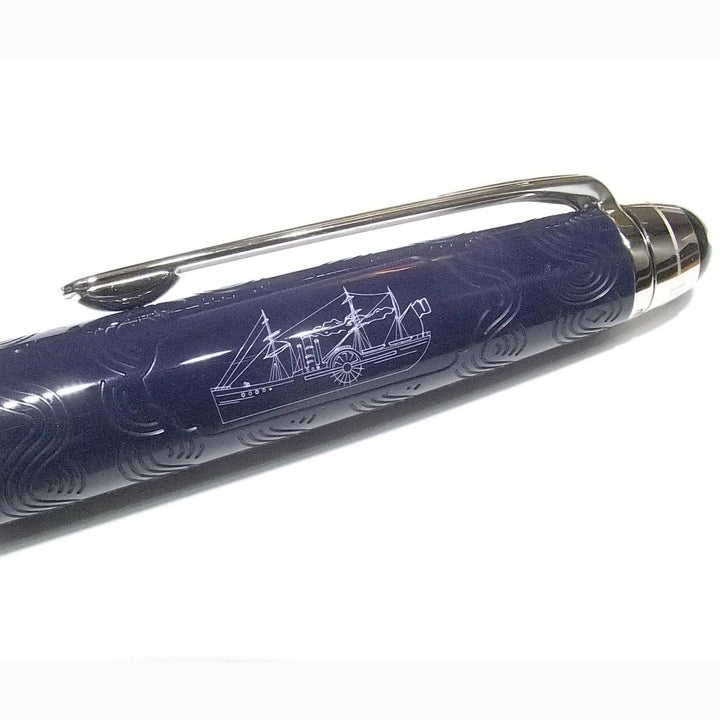 Montblanc penna a sfera Meisterstück Midsize Around the world in 80 days blu 126342 - Capodagli 1937