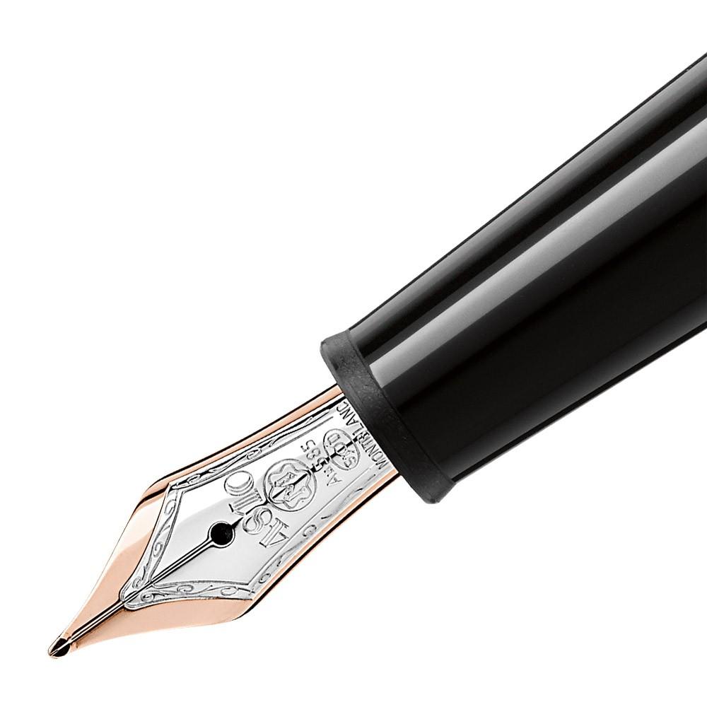 Montblanc stilografica Meisterstück Red Gold Classique punta F 112675 - Gioielleria Capodagli