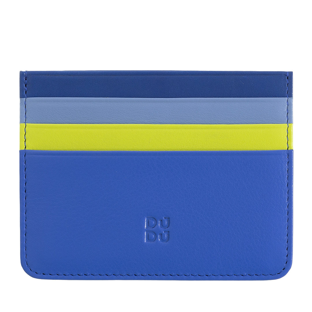 Красочный кожаный держатель кредитной карты Nappa 6 карманов DuDu