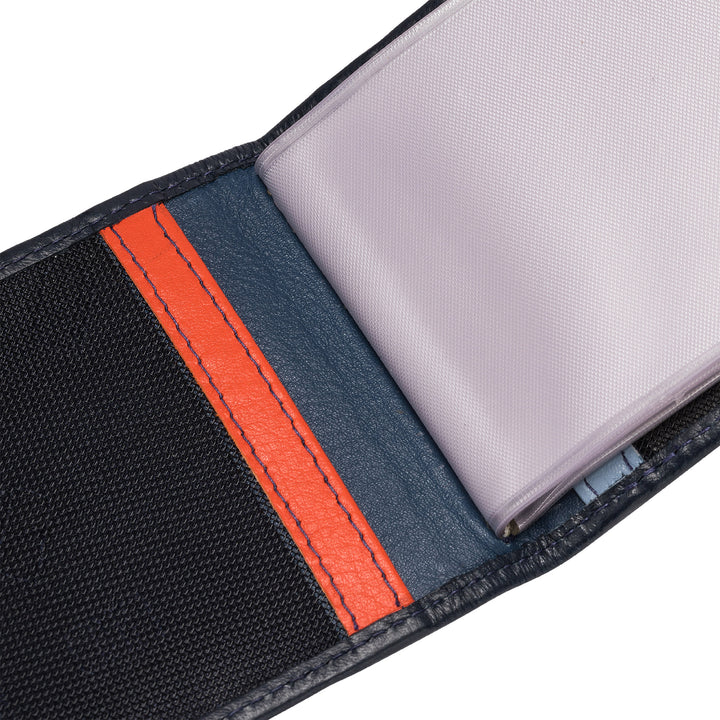 Многоцветный кожаный держатель кредитной карты Unisex DuDu
