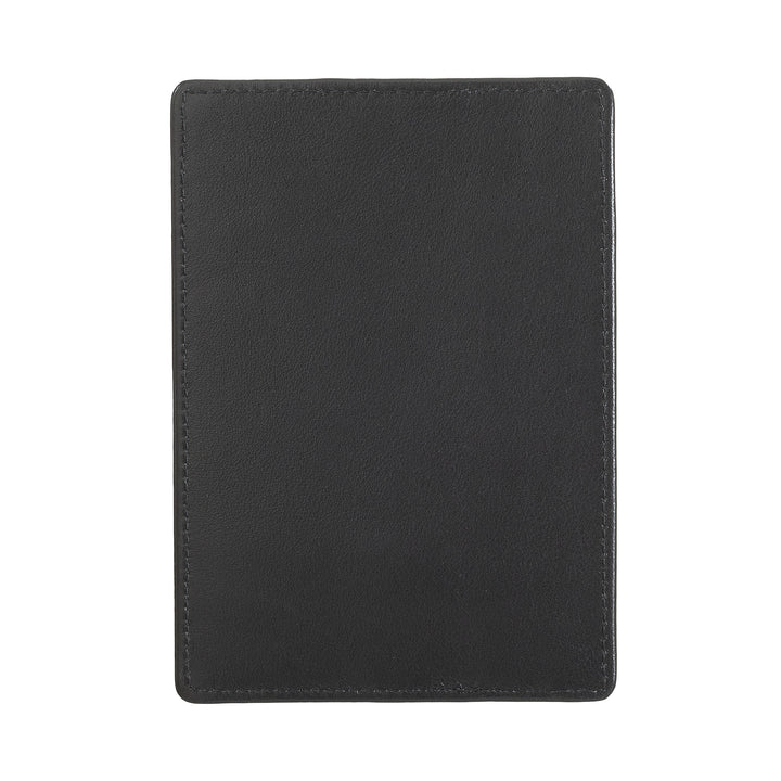 Cloud Leather Credit Card Holder Man Slim Ultrathin Leather Nappa with Button Closure