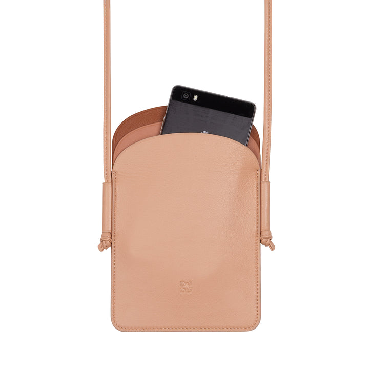 DUDU Женский кожаный чехол для мобильного телефона, Двойной карман для смартфона, Регулируемый ремень для плеча