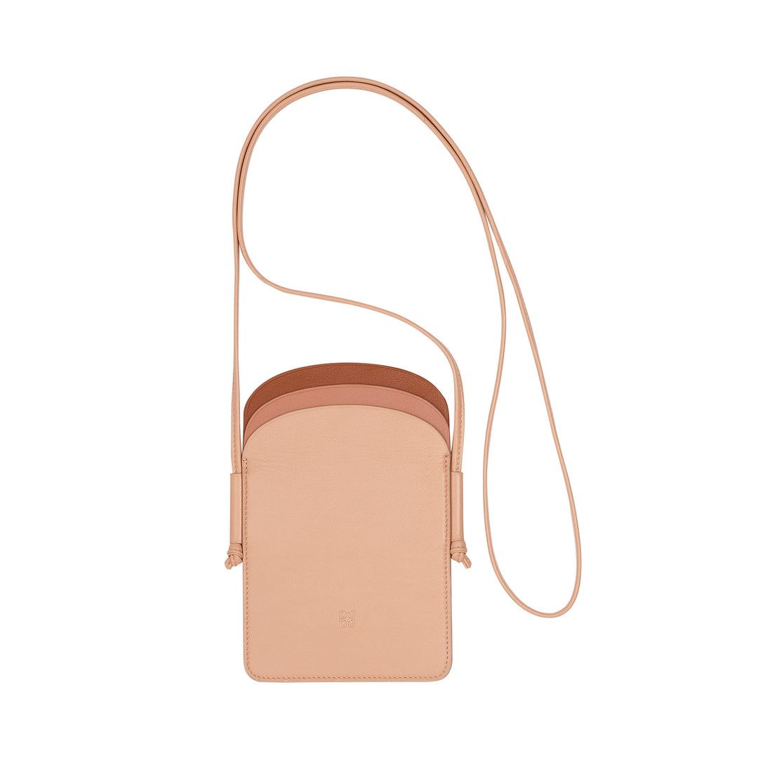 DUDU Женский кожаный чехол для мобильного телефона, Двойной карман для смартфона, Регулируемый ремень для плеча