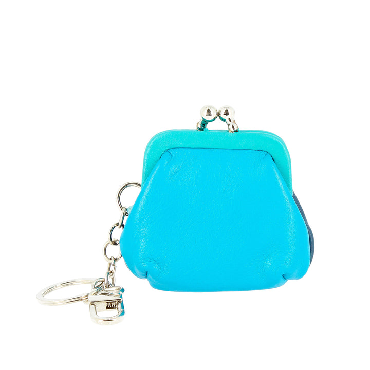 DuDu Цветные сумки и брелки из натуральной кожи с застежкой Click Clac и двойным крючком для ключей