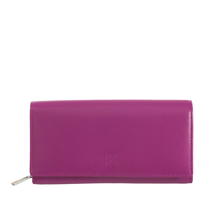 DuDu Женский кошелек RFID Кожаный дизайн Длинный с монетным кошельком Zip 18 Карточный держатель и застежка-молния