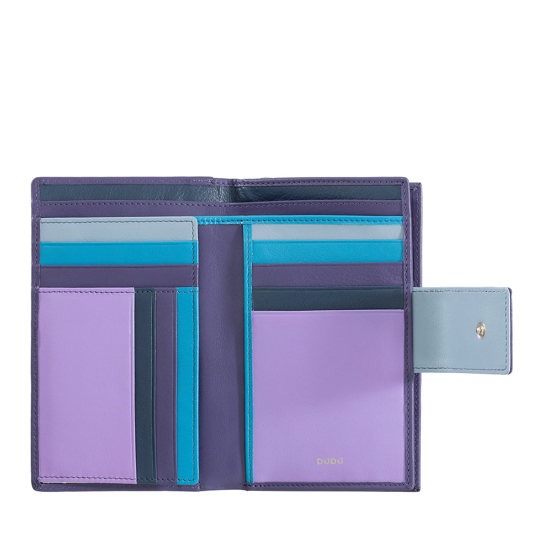 DuDu Женский кошелек RFID большой емкости из натуральной кожи с застежкой-молнией и держателем карт