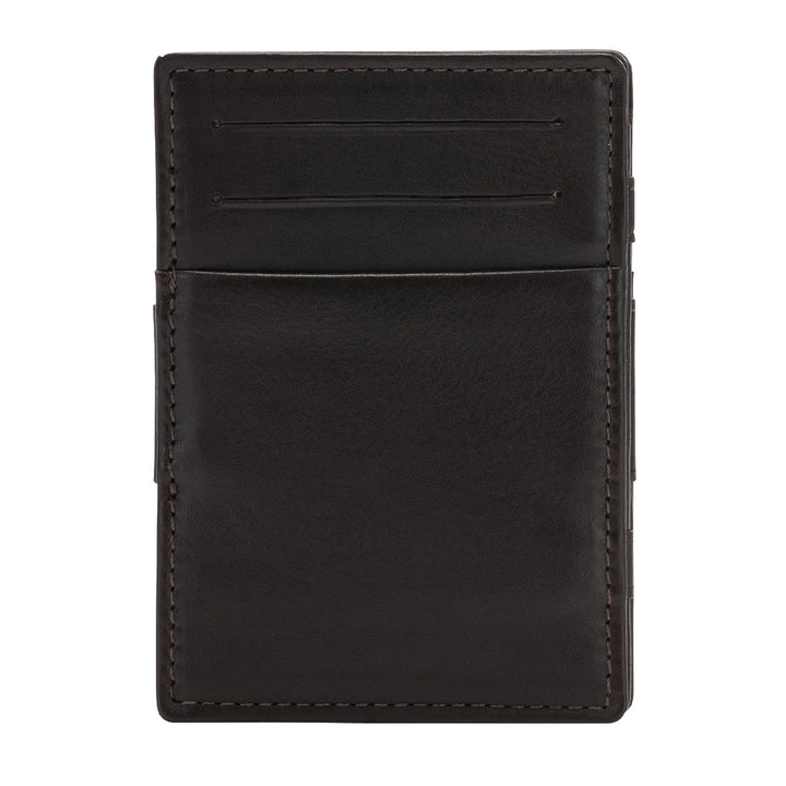 Nuvola кожаный магический портфель человек в кожаном магическом кошельке маленький с 6 карманами кредитных карт