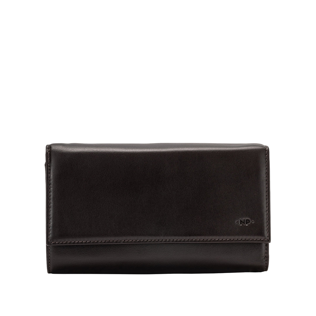 Cloud Leather Wallet Женский большой емкости из натуральной кожи Мультикарманы с кошельками Кредитные карты