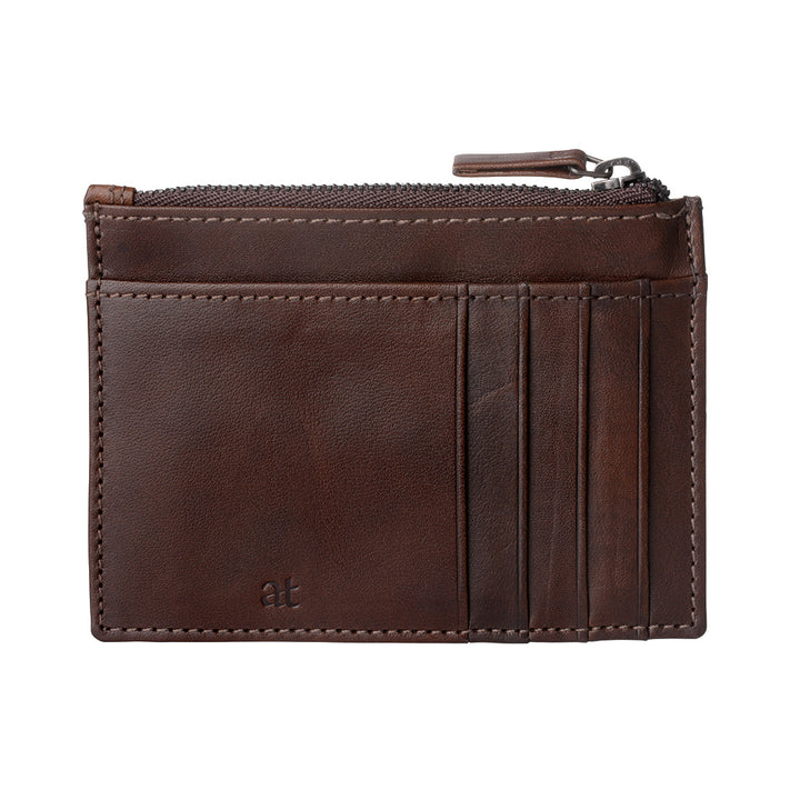 Антикварный тосканский мужской сумка из натуральной кожи с 8 карманами Держатель карточек Изделия и отсек Zip Кошельки