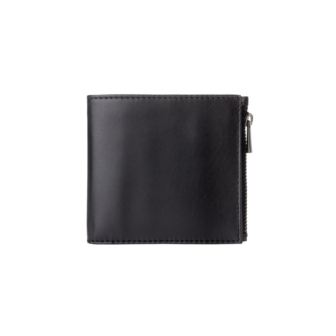 DuDu Мужской кошелек из натуральной кожи с застежкой-молнией YKK и бумажником Тонкий и простой дизайн