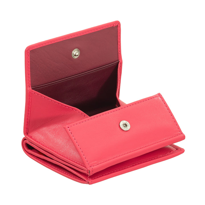 DuDu Многоцветный кожаный бумажник RFID держатель для карт и монет