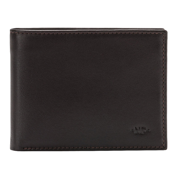 Кожаный кошелек Nuvola в мужской коже с 10 картами кредитных карт без входной двери
