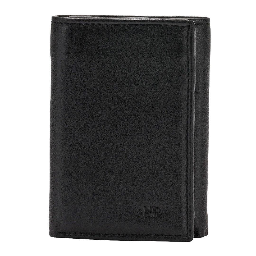 Nuvola кожаный портфель вертикальный человек без кожи кожи с тройной маленькой складкой с 6 карманами кредитных карт