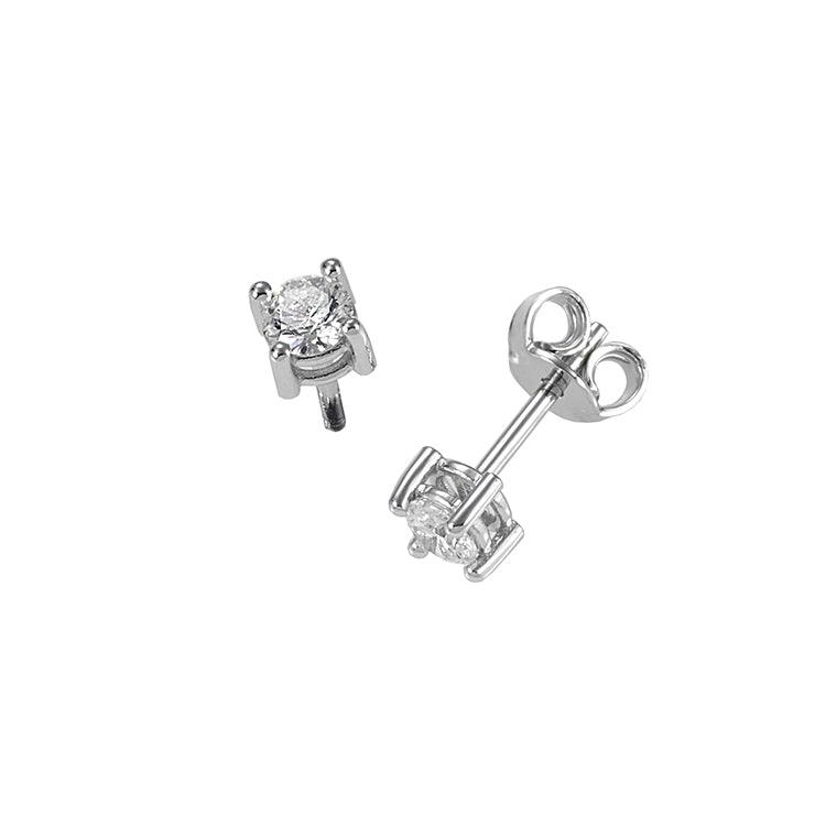 Sidalo orecchini punto luce oro 18kt diamanti 0,22 colore F purezza VS 0100-022OR - Capodagli 1937