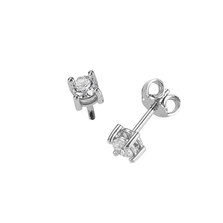 Sidalo orecchini punto luce oro 18kt diamanti 0,32 colore F purezza VS 0100-032OR - Capodagli 1937