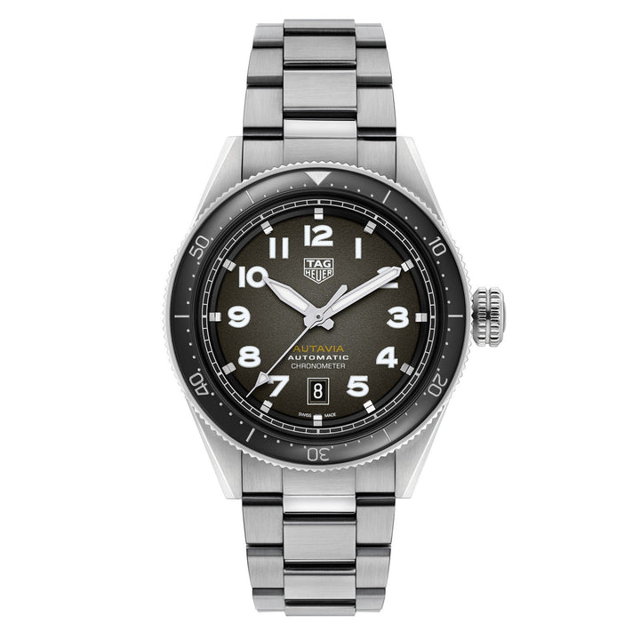 TAG Heuer orologio Autavia 42mm Calibre 5 COSC ceramica nera automatico acciaio WBE5114.EB0173 - Gioielleria Capodagli