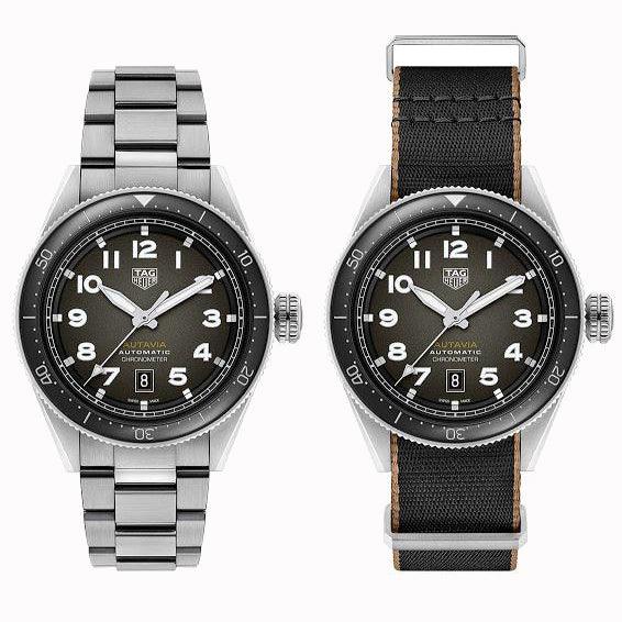 TAG Heuer orologio Autavia 42mm Calibre 5 COSC ceramica nera automatico acciaio WBE5114.EB0173 - Gioielleria Capodagli