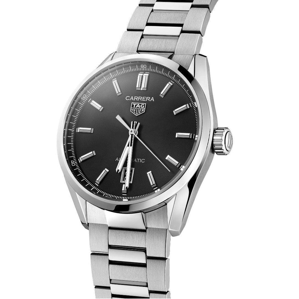TAG Heuer orologio Carrera Calibre 5 39mm nero automatico acciaio WBN2110.BA0639 - Capodagli 1937
