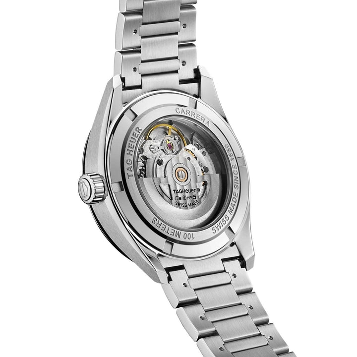 TAG Heuer orologio Carrera Calibre 5 39mm nero automatico acciaio WBN2110.BA0639 - Capodagli 1937