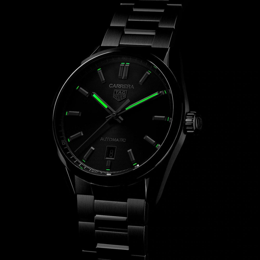 TAG Heuer orologio Carrera Calibre 5 39mm nero automatico acciaio WBN2110.BA0639 - Capodagli 1937