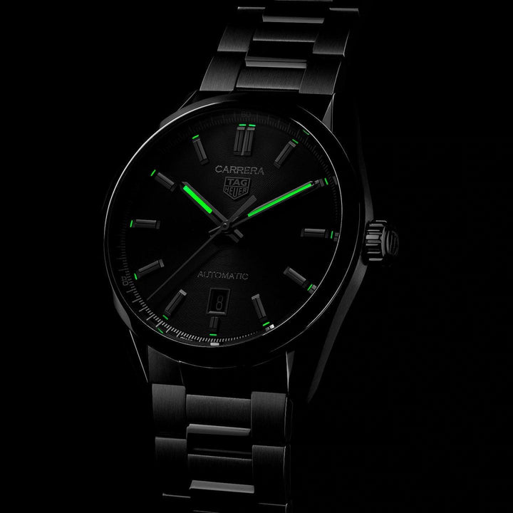 TAG Heuer orologio Carrera Calibre 5 39mm nero automatico acciaio WBN2110.BA0639 - Capodagli 1937