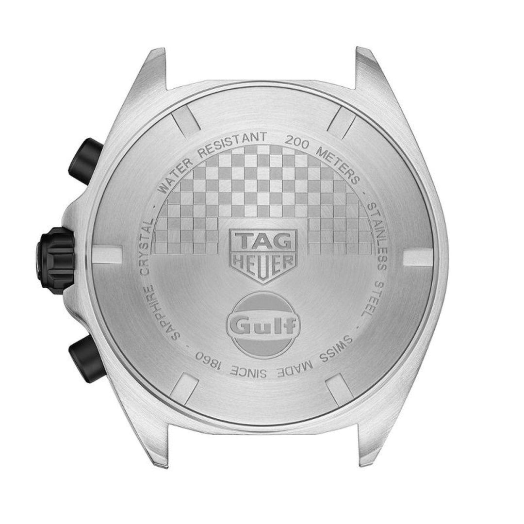 TAG Heuer orologio uomo Formula 1 Gulf 43mm cronografo quarzo CAZ101N.FC8243 - Gioielleria Capodagli
