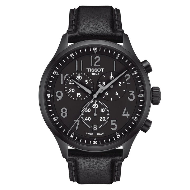 Tissot orologio Chrono XL Vintage 45mm nero quarzo acciaio finitura PVD nero T116.617.36.052.00 - Capodagli 1937