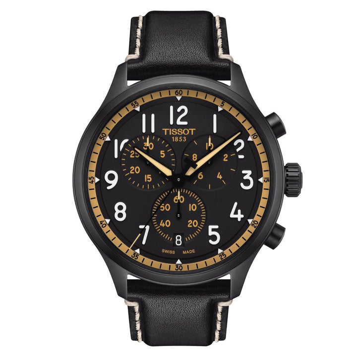 Tissot orologio Chrono XL Vintage 45mm nero quarzo acciaio finitura PVD nero T116.617.36.052.02 - Capodagli 1937