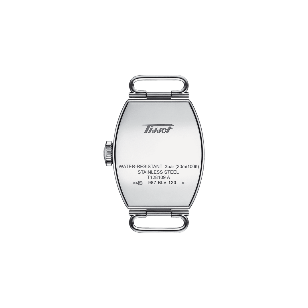 Tissot orologio donna Heritage Porto Small Lady 22x30mm quarzo acciaio e pelle porpora T128.109.16.032.00 - Gioielleria Capodagli