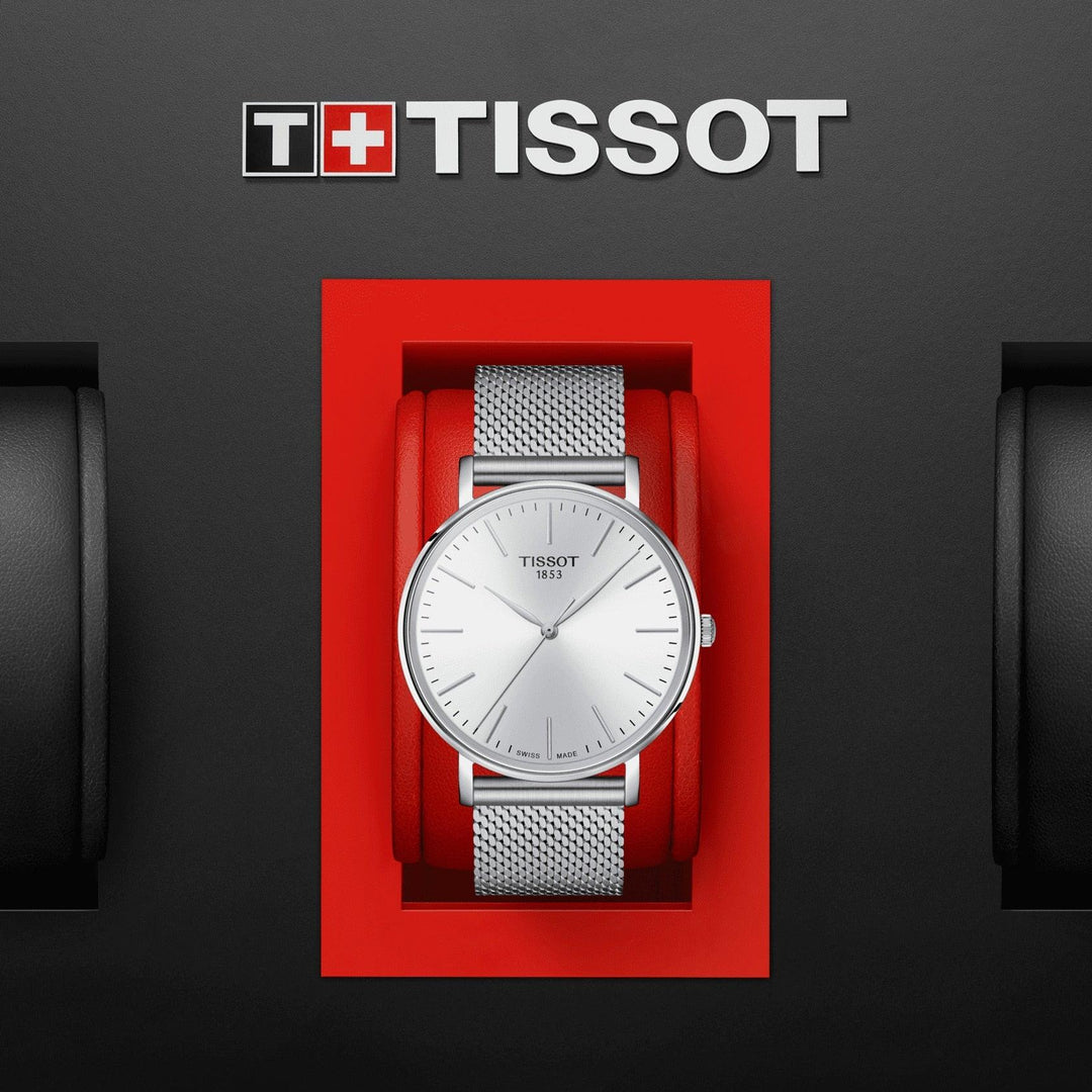 Tissot orologio Everytime 40mm argento quarzo acciaio T143.410.11.011.00 - Capodagli 1937