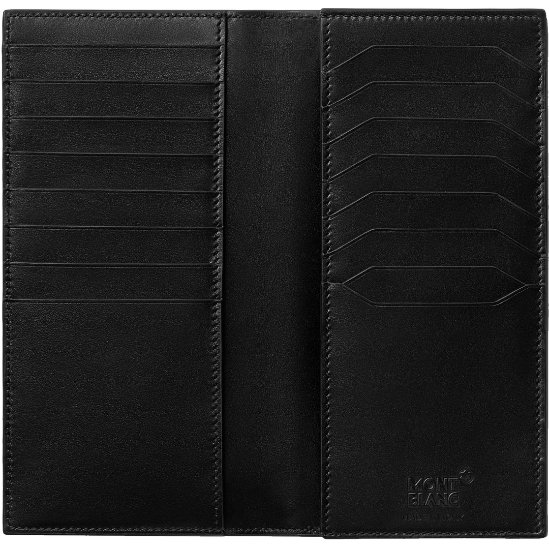 Montblanc Длинный кошелек 15 отсеков Meisterstück черный 129680