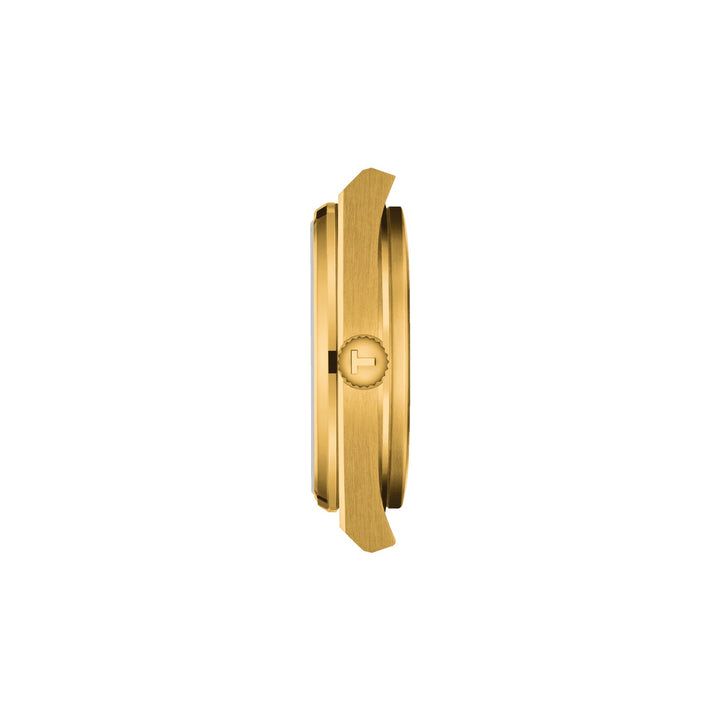 Tissot Clock PRX 35 -мм шампанское кварцевое стальное отделение PVD Gold Gold T137.210.33.021.00
