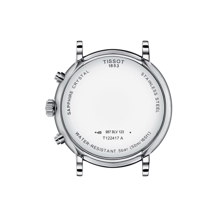Tissot orologio Carson Premium Chronograph 41mm argento quarzo acciaio T122.417.16.033.00 - Capodagli 1937