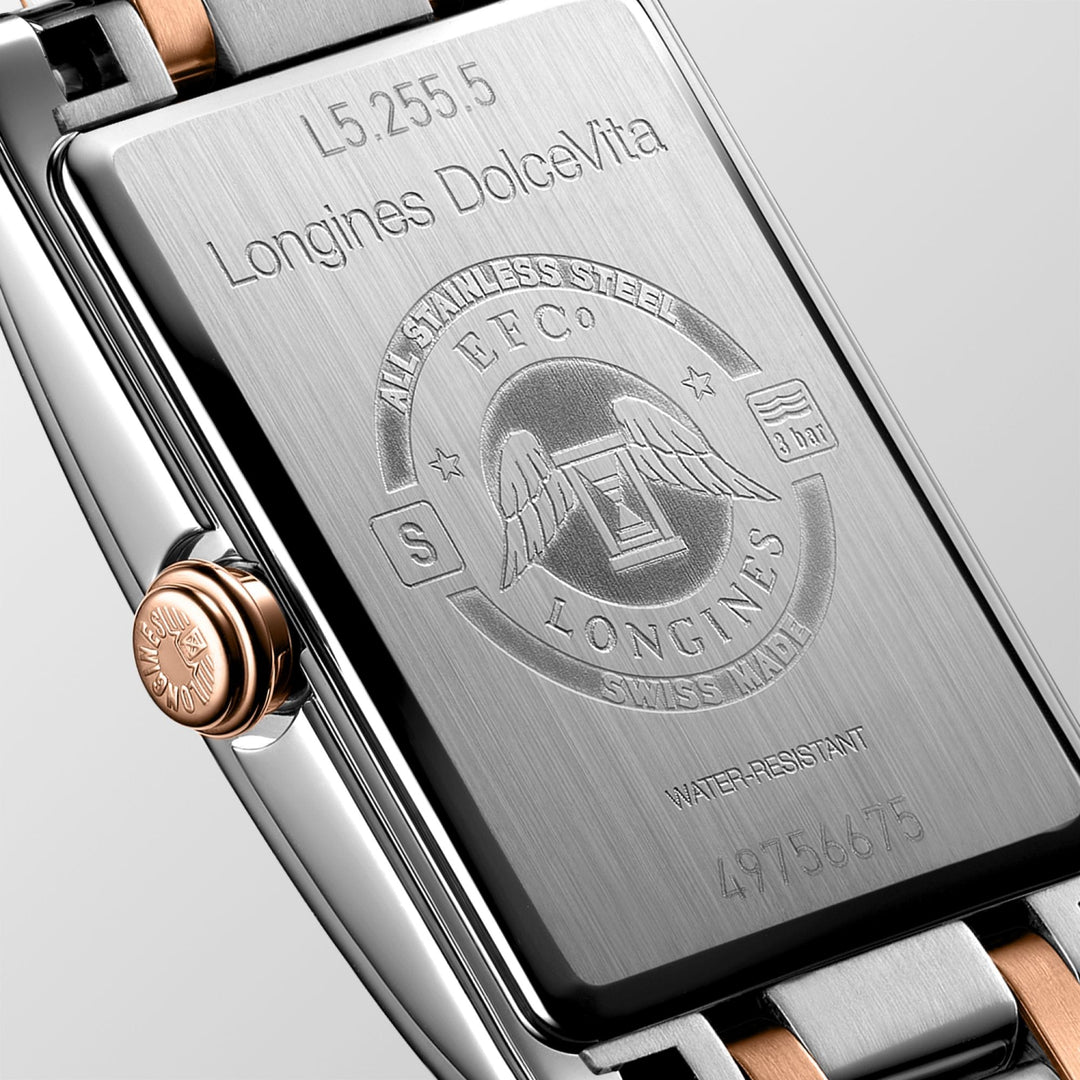 Часы Longines DolceVita 20.8x32mm белый кварцевый сталь L5.255.5.75.7