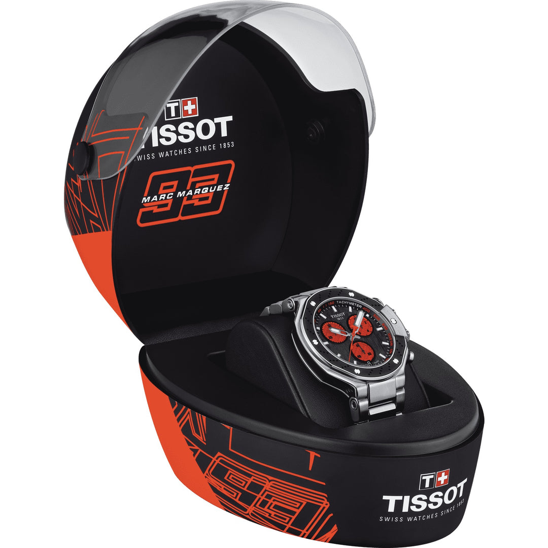 Часы Tissot T-Race Marc Marquez 2022 Limited Edition 3993 шт. 45 мм черный кварцевый сталь T141.417.11.051.00